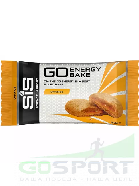 Энергетический батончик SCIENCE IN SPORT (SiS) GO Energy Bake 50 г, Апельсин Энергетический батончик SCIENCE IN SPORT (SiS) GO Energy Bake 50 г, Апельсин