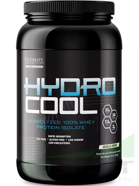 Изолят протеина Ultimate Nutrition Hydro Cool Protein Isolate 1360 г, Ванильный крем