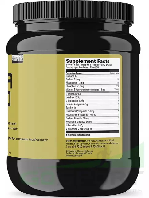 Предтреник в порошке Ultimate Nutrition Intra gold 360 г, Кислое яблоко Предтреник в порошке Ultimate Nutrition Intra gold 360 г, Кислое яблоко