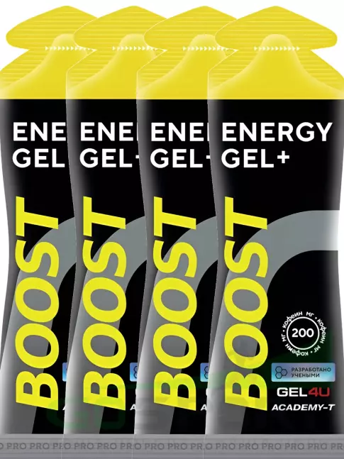 Гель питьевой GEL4U BOOST 4 х 60 г, Вишня Гель питьевой GEL4U BOOST 4 х 60 г, Вишня