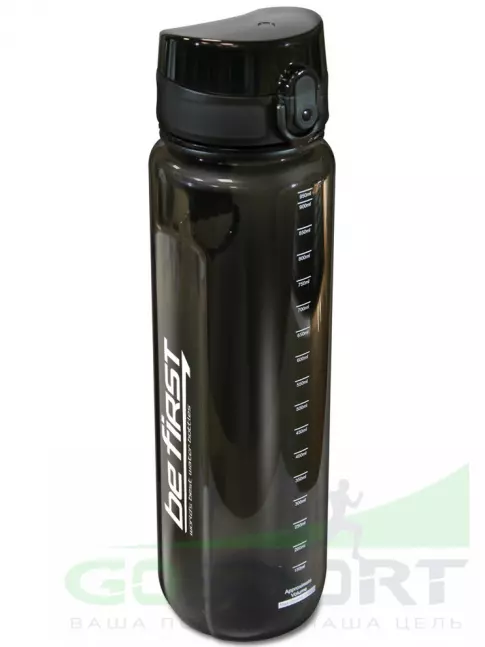 Бутылочки 1000 мл Be First Бутылка для воды из Тритана (BF16020) 950 мл, Черный Бутылочки 1000 мл Be First Бутылка для воды из Тритана (BF16020) 950 мл, Черный