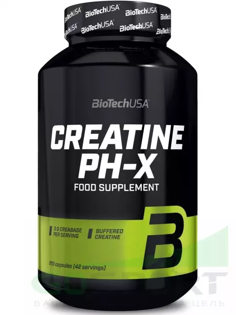 Креатин моногидрат BioTechUSA Creatine PH-X 3000 mg 210 капсул Креатин моногидрат BioTechUSA Creatine PH-X 3000 mg 210 капсул