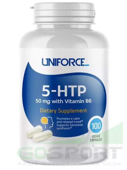 5-HTP UNIFORCE 5-HTP 50 mg +B6 100 веган капсул 5-HTP UNIFORCE 5-HTP 50 mg +B6 100 веган капсул