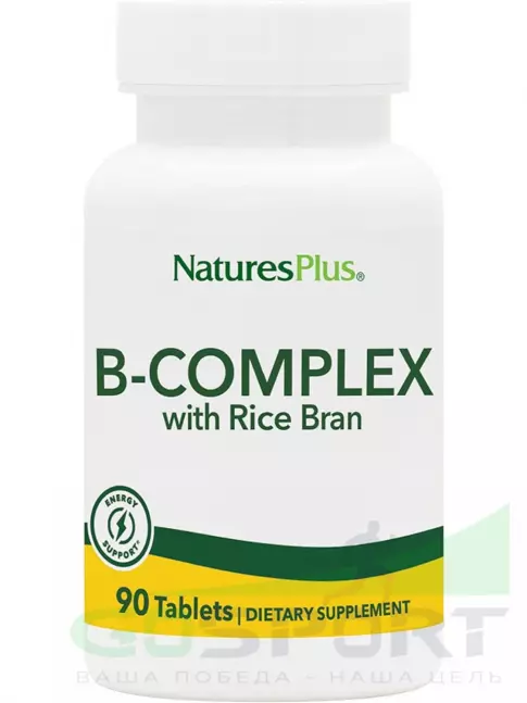 Витамины группы B NaturesPlus B-Complex with Rice Bran 90 таблеток Витамины группы B NaturesPlus B-Complex with Rice Bran 90 таблеток