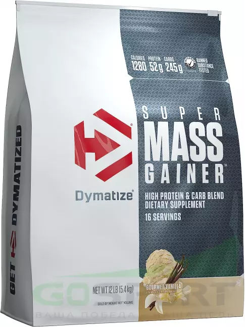 Гейнер Dymatize Super Mass Gainer 5400 г, Изысканная Ваниль