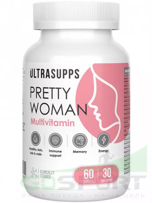 Витамины для женщин UltraSupps Pretty Women Multivitamin 60 каплет