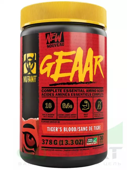 Аминокислоты Mutant GEAAR 420 г, Кровь тигра(Арбуз-кокос-клубника) Аминокислоты Mutant GEAAR 420 г, Кровь тигра(Арбуз-кокос-клубника)