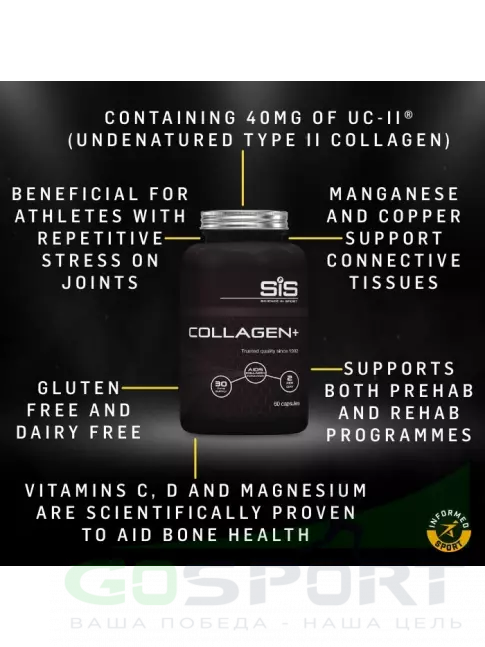 Коллаген гидролизованный SCIENCE IN SPORT (SiS) COLLAGEN 60 капсул Коллаген гидролизованный SCIENCE IN SPORT (SiS) COLLAGEN 60 капсул