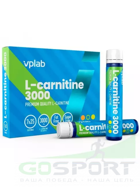 L-Карнитин жидкий VP Laboratory L-Сarnitine Liquid 3000 мг 7 ампул x 25мл, Цитрус L-Карнитин жидкий VP Laboratory L-Сarnitine Liquid 3000 мг 7 ампул x 25мл, Цитрус