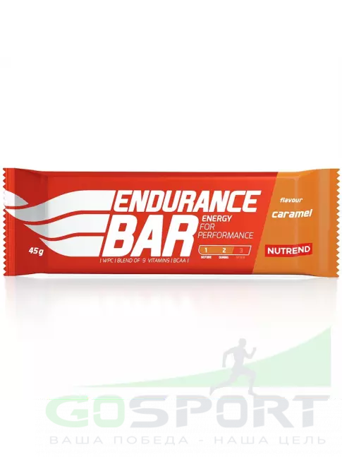 Энергетический батончик NUTREND ENDURANCE BAR 45 г, Карамель Энергетический батончик NUTREND ENDURANCE BAR 45 г, Карамель