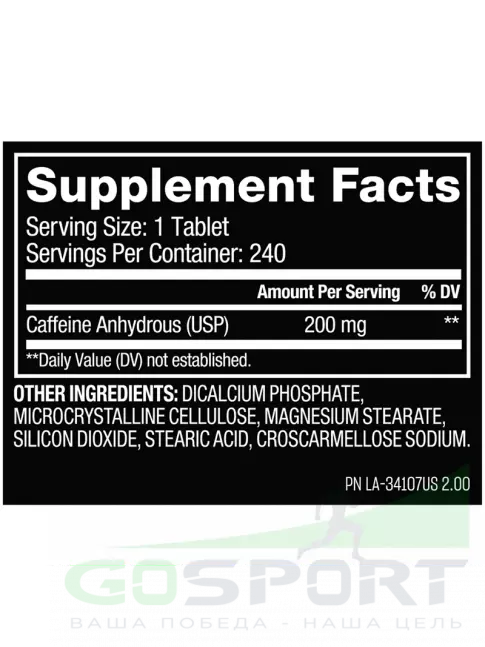 Кофеин Mutant Caffeine 240 таблеток Кофеин Mutant Caffeine 240 таблеток