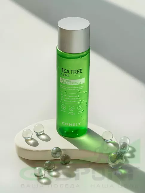 Тонеры для лица CONSLY Tea Tree & BHA Peeling Toner-Essence 200 мл Тонеры для лица CONSLY Tea Tree & BHA Peeling Toner-Essence 200 мл