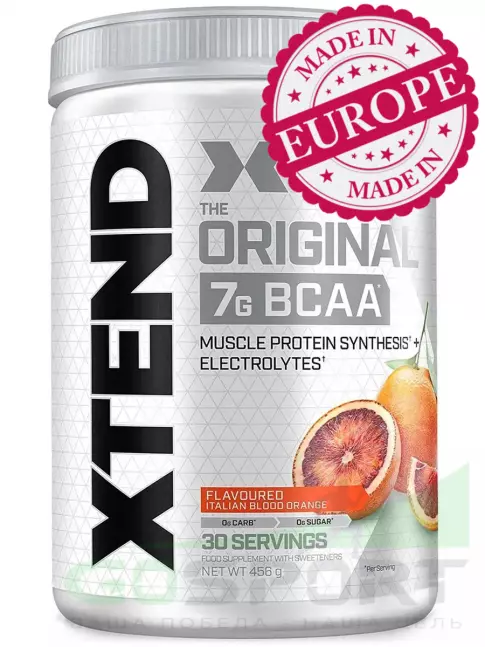 BCAA Xtend BCAA Xtend (EU) 398-431 г, Красный апельсин BCAA Xtend BCAA Xtend (EU) 398-431 г, Красный апельсин