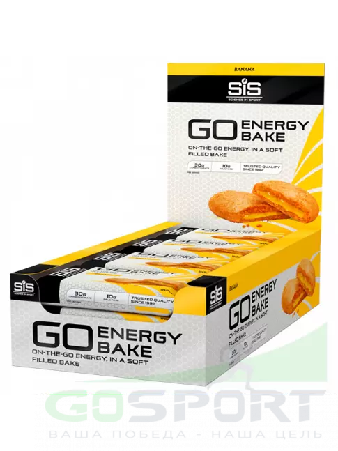 Энергетический батончик SCIENCE IN SPORT (SiS) GO Energy Bake 12 х 50 г, Банан Энергетический батончик SCIENCE IN SPORT (SiS) GO Energy Bake 12 х 50 г, Банан