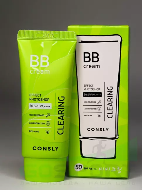 BB-кремы CONSLY BB крем PHOTOSHOP Tea tree + Witch hazel Clearing BB cream 50 мл BB-кремы CONSLY BB крем PHOTOSHOP Tea tree + Witch hazel Clearing BB cream 50 мл