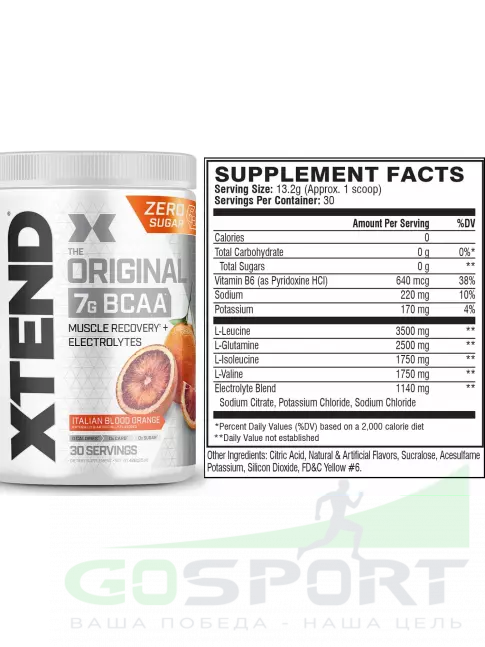 BCAA Xtend Xtend Original 2:1:1 375-432 г, Кровавый апельсин BCAA Xtend Xtend Original 2:1:1 375-432 г, Кровавый апельсин