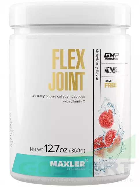 Комплекс хондропротекторов MAXLER Flex Joint 360 г, Клубника Комплекс хондропротекторов MAXLER Flex Joint 360 г, Клубника