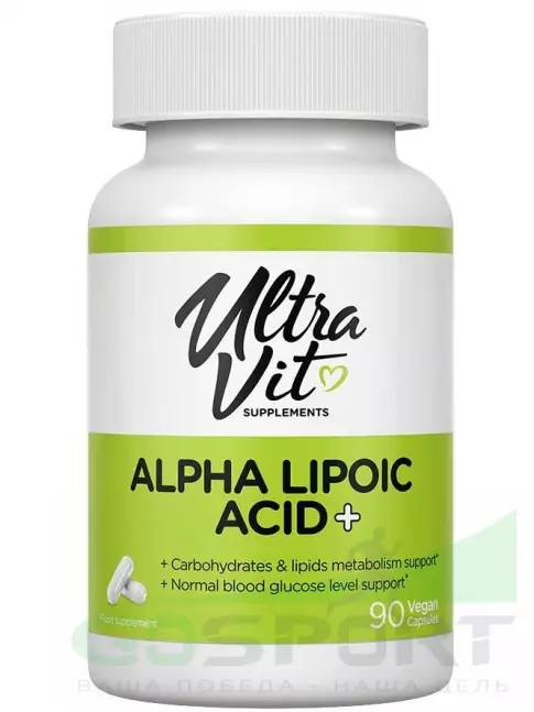Антиоксиданты UltraVit Alpha Lipoic Acid 90 капсул Антиоксиданты UltraVit Alpha Lipoic Acid 90 капсул