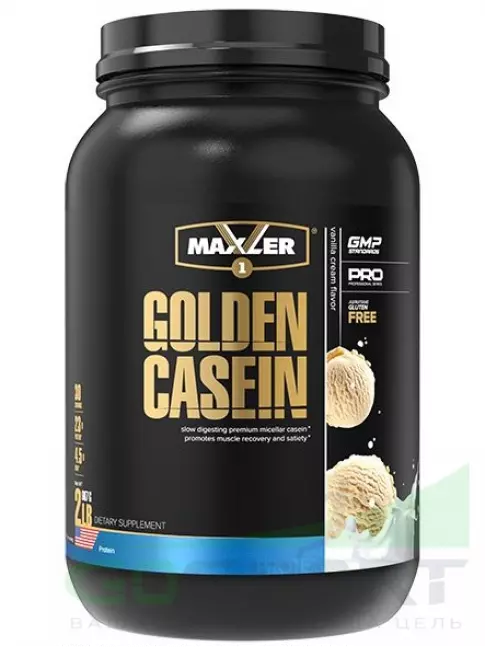 Казеиновый протеин MAXLER Golden Casein 907 г, Ванильный крем Казеиновый протеин MAXLER Golden Casein 907 г, Ванильный крем