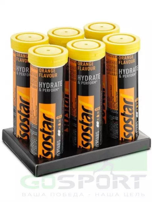 Изотоник Isostar Powertabs 6 х 10 таблеток, апельсин Изотоник Isostar Powertabs 6 х 10 таблеток, апельсин