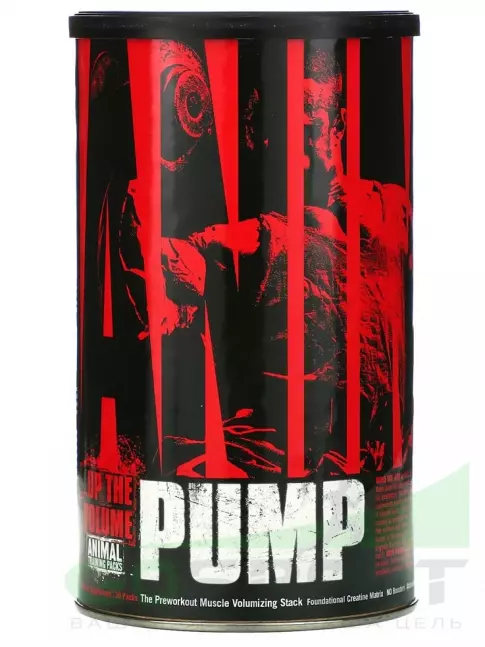 Предтреник в порошке UNIVERSAL NUTRITION Animal Pump 30 пакетиков Предтреник в порошке UNIVERSAL NUTRITION Animal Pump 30 пакетиков