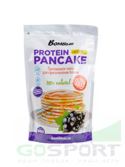 Заменитель питания BombBar Protein Pancake 420 г, Черная смородина Заменитель питания BombBar Protein Pancake 420 г, Черная смородина