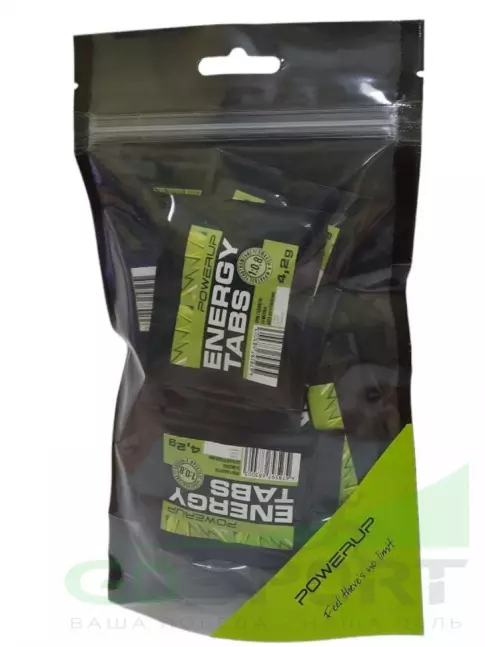Углеводная загрузка Powerup Energy Tabs 2 x 15 жевательных таблеток Углеводная загрузка Powerup Energy Tabs 2 x 15 жевательных таблеток