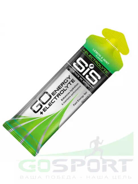 Гель питьевой SCIENCE IN SPORT (SiS) Go Energy + Electrolyte Gels 21 x 60 мл, Лимон-Мята