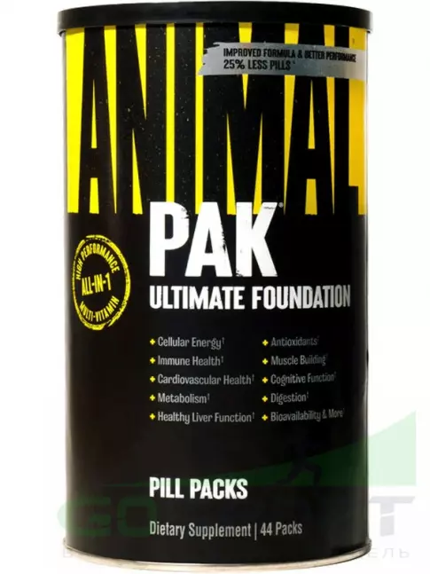 Витаминный комплекс UNIVERSAL NUTRITION ANIMAL PAK (Updated Formula) 44 пак Витаминный комплекс UNIVERSAL NUTRITION ANIMAL PAK (Updated Formula) 44 пак