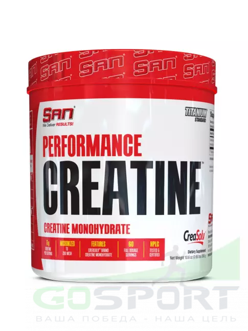 Креатин моногидрат SAN SAN Performance Creatine 300 г Креатин моногидрат SAN SAN Performance Creatine 300 г