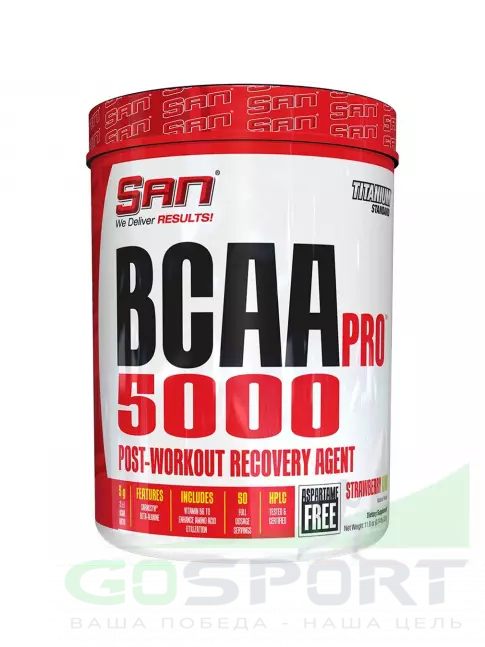 BCAA SAN BCAA-PRO 5000 2:1:1 340 г, Клубника - Киви