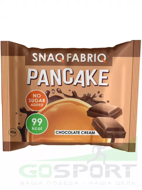 Протеиновый батончик SNAQ FABRIQ Панкейк с начинкой 4 х 45 г, Нежный шоколад