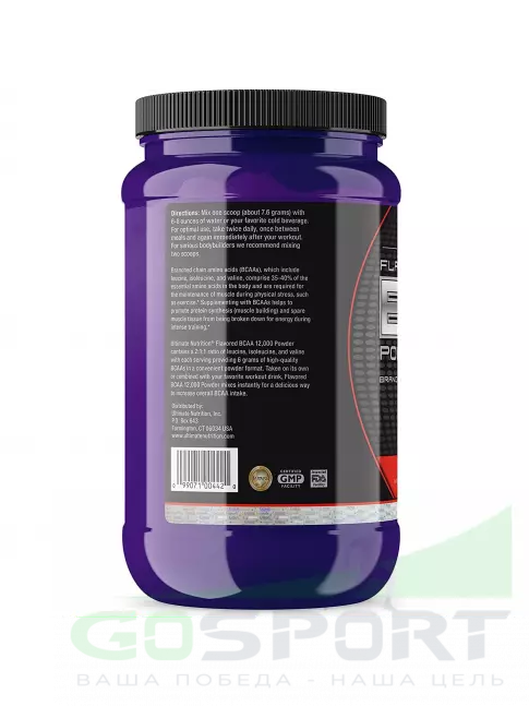 BCAA Ultimate Nutrition BCAA 12000 Powder 457 г, Фруктовый пунш BCAA Ultimate Nutrition BCAA 12000 Powder 457 г, Фруктовый пунш