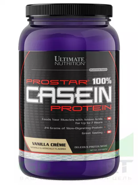 Казеиновый протеин Ultimate Nutrition PROSTAR 100% CASEIN 907, Ванильный крем Казеиновый протеин Ultimate Nutrition PROSTAR 100% CASEIN 907, Ванильный крем
