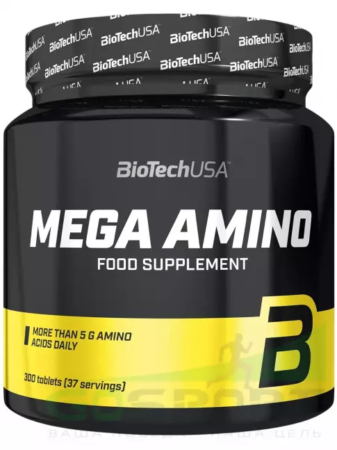 Аминокислоты BioTechUSA Mega Amino 5050 mg 300 таблеток Аминокислоты BioTechUSA Mega Amino 5050 mg 300 таблеток