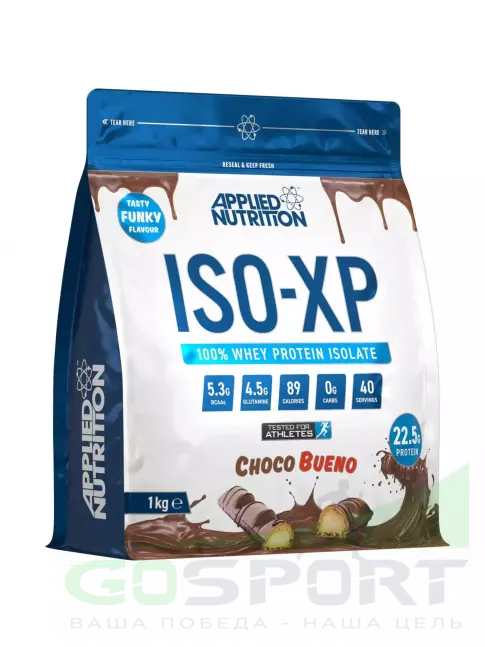 Сывороточный протеин APPLIED NUTRITION ISO-XP сывороточный изолят 1000 г, Шоколад буэно Сывороточный протеин APPLIED NUTRITION ISO-XP сывороточный изолят 1000 г, Шоколад буэно