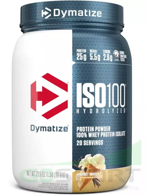 Изолят протеина Dymatize ISO100 Hydrolyzed 650 г, Изысканная Ваниль Изолят протеина Dymatize ISO100 Hydrolyzed 650 г, Изысканная Ваниль