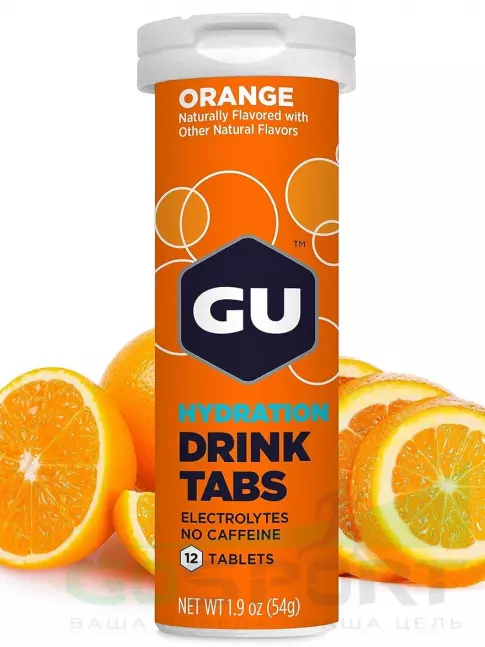Изотоник GU Energy Labs GU HYDRATION DRINK TABS 1 x 12 таб, Апельсин Изотоник GU Energy Labs GU HYDRATION DRINK TABS 1 x 12 таб, Апельсин