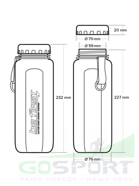 Бутылочки 750 мл Be First BF16003 750 мл, Черный Бутылочки 750 мл Be First BF16003 750 мл, Черный