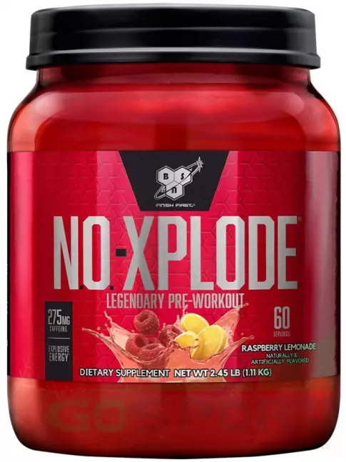 Предтреник в порошке BSN NO-XPLODE 3.0 New 1110 г, Малиновый лимонад Предтреник в порошке BSN NO-XPLODE 3.0 New 1110 г, Малиновый лимонад