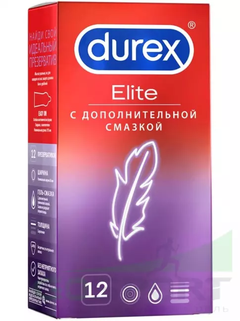Презервативы Durex Elite (сверхтонкие) 12 шт Презервативы Durex Elite (сверхтонкие) 12 шт