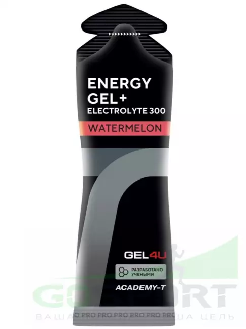 Гель питьевой GEL4U Energy GEL + Electrolyte 300 60 г, Арбуз