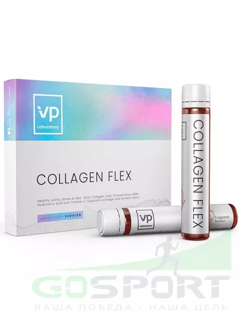 Коллаген жидкий VP Laboratory Collagen flex 7 ампул по 25 мл, Тропический Коллаген жидкий VP Laboratory Collagen flex 7 ампул по 25 мл, Тропический