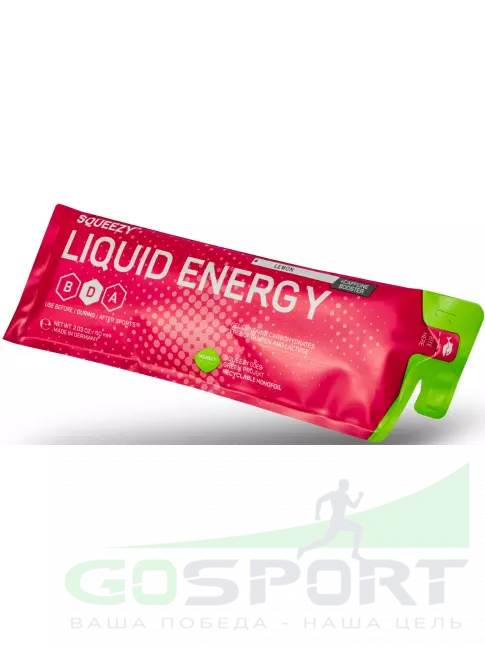 Гель питьевой SQUEEZY Liquid Energy no caffeine 3 x 60 мл, Арбуз Гель питьевой SQUEEZY Liquid Energy no caffeine 3 x 60 мл, Арбуз
