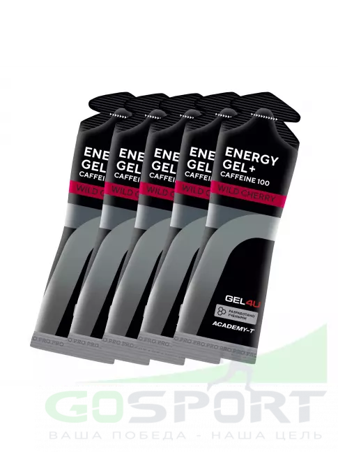 Гель питьевой GEL4U Energy Gel MIX5 5 x 60 г, Вишня