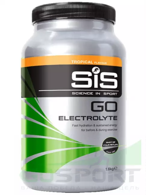 Изотоник SCIENCE IN SPORT (SiS) GO Electrolyte Powder 1600 г, Тропические фрукты Изотоник SCIENCE IN SPORT (SiS) GO Electrolyte Powder 1600 г, Тропические фрукты