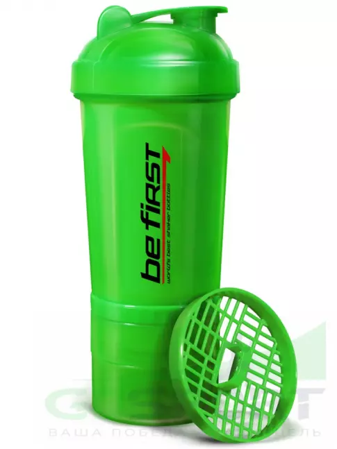 Шейкер 600 мл Be First Shaker 3in1 TS1352 500 мл, Зеленый Шейкер 600 мл Be First Shaker 3in1 TS1352 500 мл, Зеленый