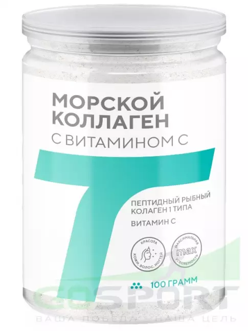 Коллаген морской Академия-Т Морской коллаген с витамином C 100 г, Натуральный