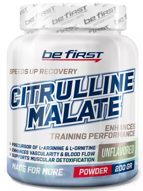 Цитруллин Be First Citrulline Malate Powder 200 г, Натуральный