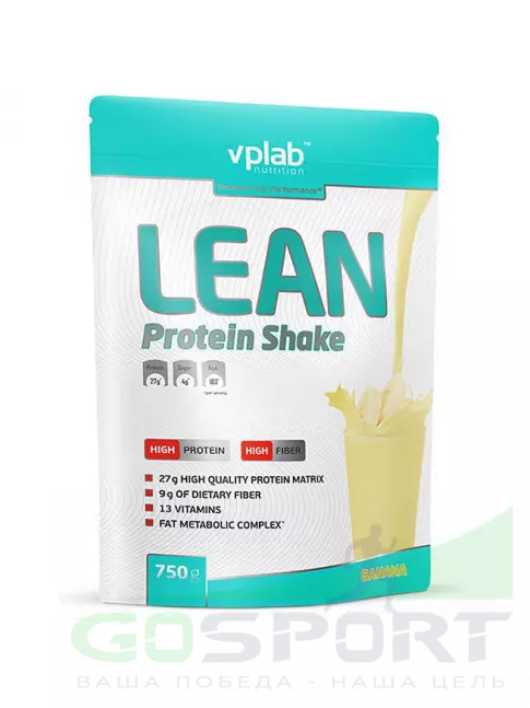 Комплексный протеин VP Laboratory LEAN PROTEIN SHAKE 750 г, Банан Комплексный протеин VP Laboratory LEAN PROTEIN SHAKE 750 г, Банан